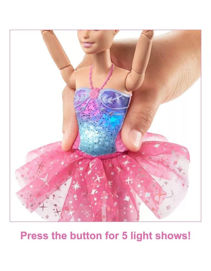 BARBIE MTL HLC24/HLC25 BARBIE DREAMTOPIA TWINKLE LIGHTS BLONDE BALLERINA DOLL
