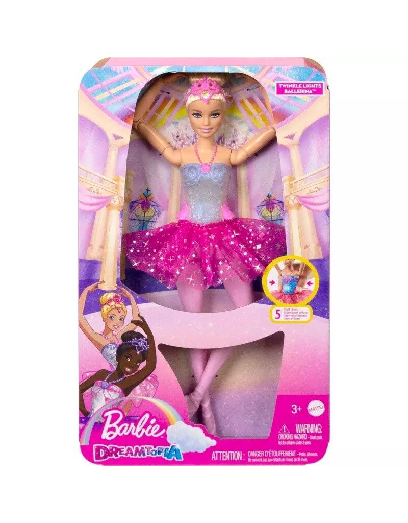 BARBIE MTL HLC24/HLC25 BARBIE DREAMTOPIA TWINKLE LIGHTS BLONDE BALLERINA DOLL