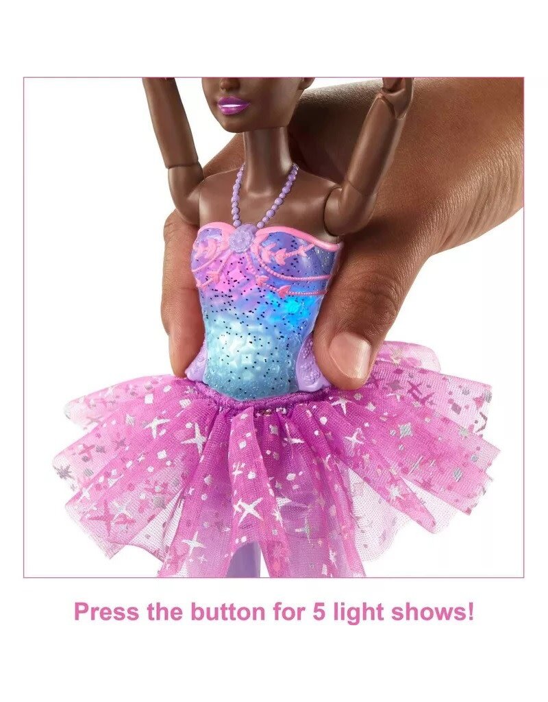 BARBIE MTL HLC24/HLC26 BARBIE DREAMTOPIA TWINKLE LIGHTS MAGICAL BALLERINA DOLL