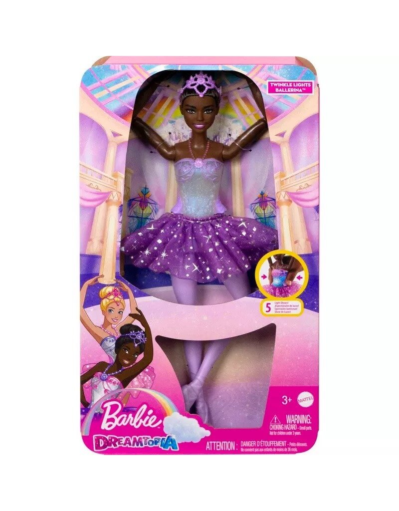 BARBIE MTL HLC24/HLC26 BARBIE DREAMTOPIA TWINKLE LIGHTS MAGICAL BALLERINA DOLL