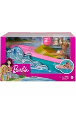 BARBIE MTL GRG30 BARBIE DOLL & TOY BOAT PLAYSET WITH PET PUPPY