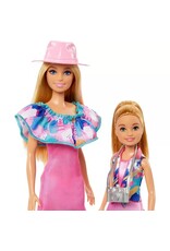 BARBIE MTL HRM09 BARBIE & STACIE SISTER DOLL SET WITH 2 PET DOGS & ACCESSORIES