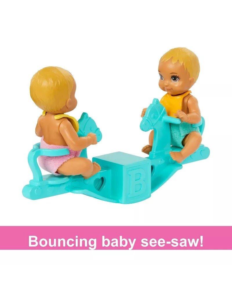 BARBIE MTL HXM99 BARBIE SKIPPER BABYSITTER DOLL WITH TWIN NURSERY PLAYSET & ACCESSORIES