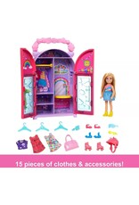 BARBIE MTL HXN03 BARBIE CHELSEA DOLL & CLOSET TOY PLAYSET WITH CLOTHES & ACCESSORIES