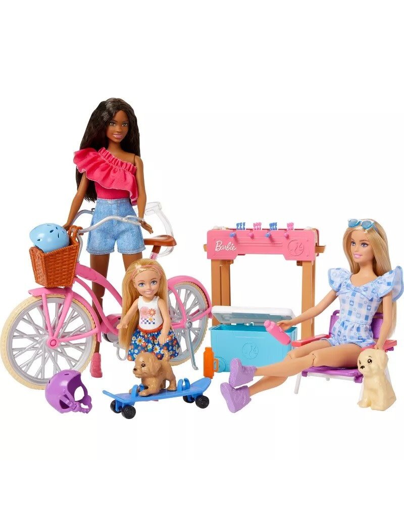 BARBIE MTL HRG78 BARBIE12.7'' BACKYARD FUN PLAYSET BUILD-UP DOLL