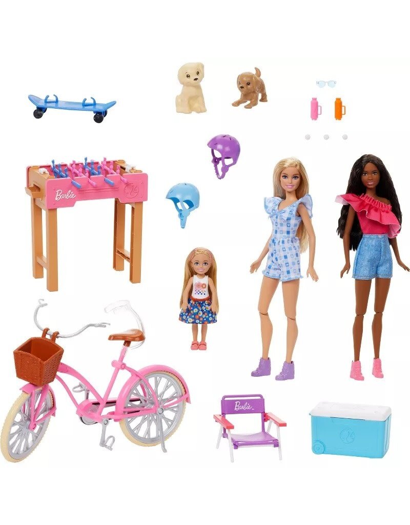 BARBIE MTL HRG78 BARBIE12.7'' BACKYARD FUN PLAYSET BUILD-UP DOLL