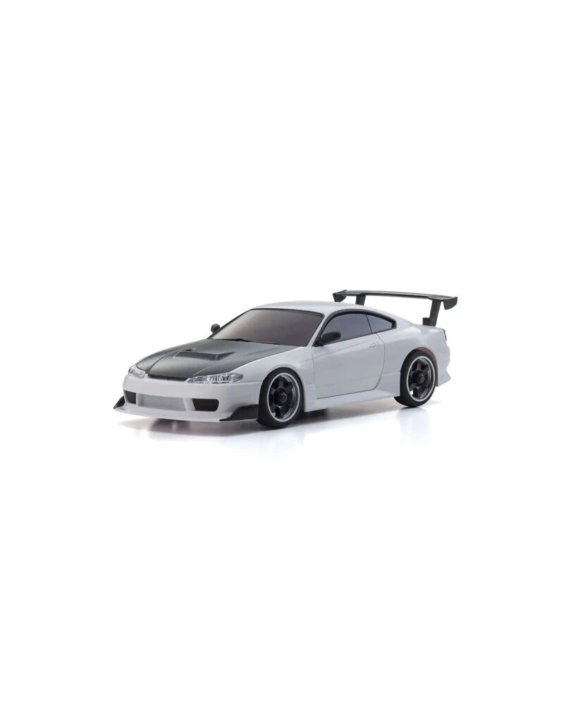 KYOSHO KYO32647 MINI-Z AWD MR-03 READYSET NISSAN SILVIA S15 W/ GT WING: WHITE
