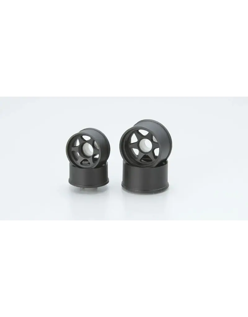 KYOSHO KYOMZH303BK 6 SPOKE WHEEL SET LM: BLACK