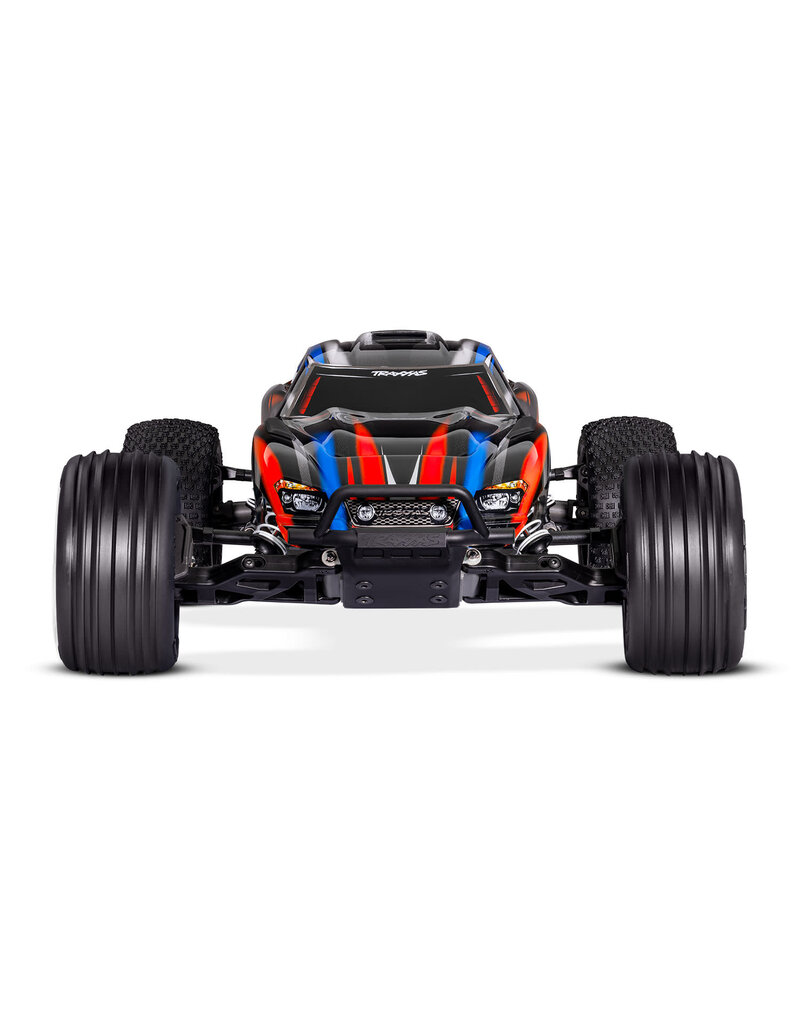 TRAXXAS TRA37354-4-RED 1/10 RUSTLER 2WD BL-2S HD RTR STADIUM TRUCK: RED