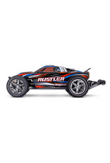 TRAXXAS TRA37354-4-RED 1/10 RUSTLER 2WD BL-2S HD RTR STADIUM TRUCK: RED