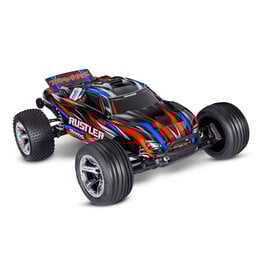 TRAXXAS TRA37354-4-RED 1/10 RUSTLER 2WD BL-2S HD RTR STADIUM TRUCK: RED