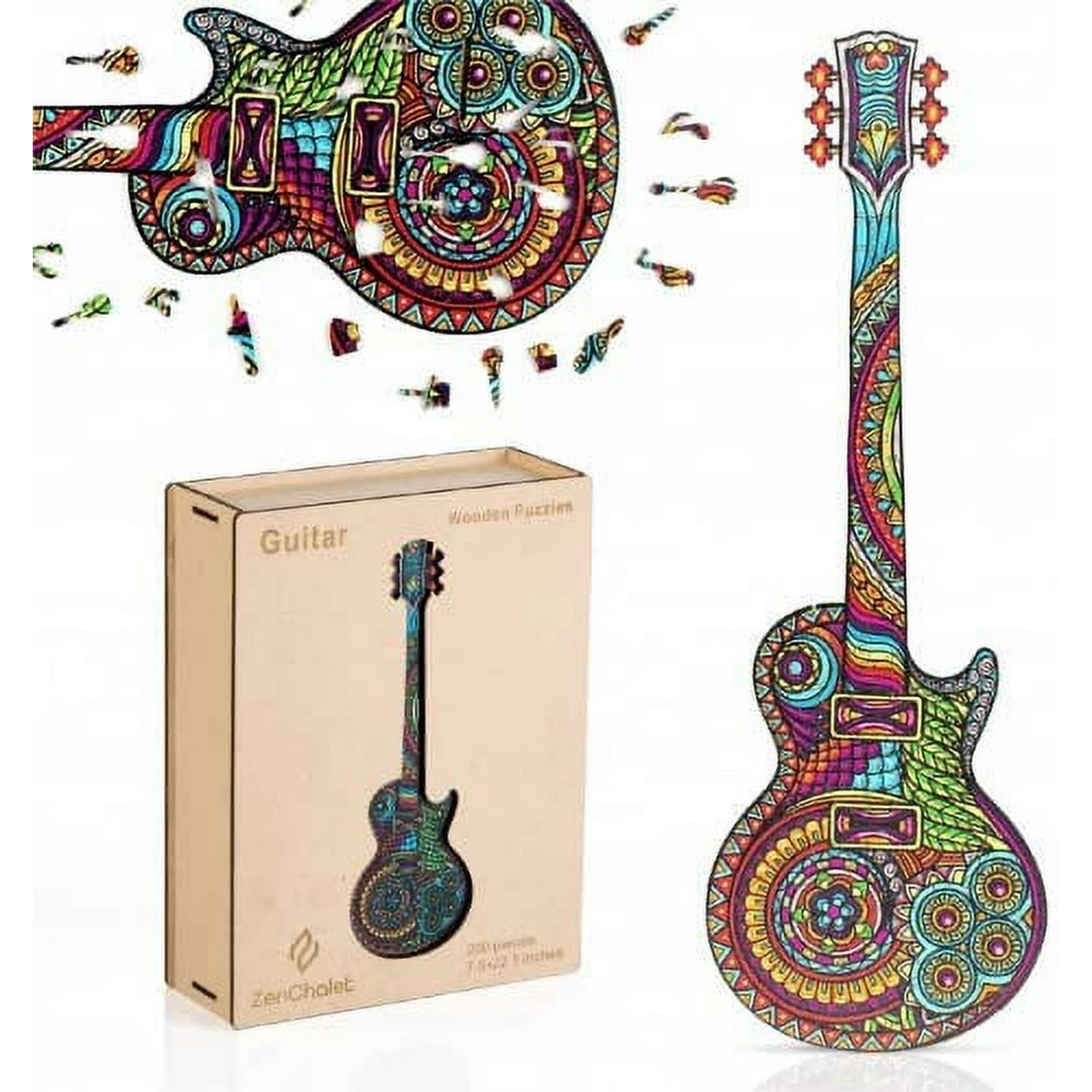 ZCPG200 GUITAR WOODEN PUZZLE, 200 PCS