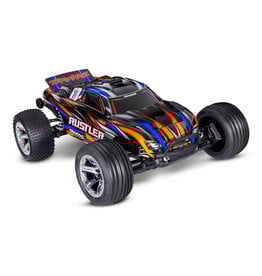 TRAXXAS TRA37354-4-ORNG 1/10 RUSTLER 2WD BL-2S HD RTR STADIUM TRUCK: ORANGE