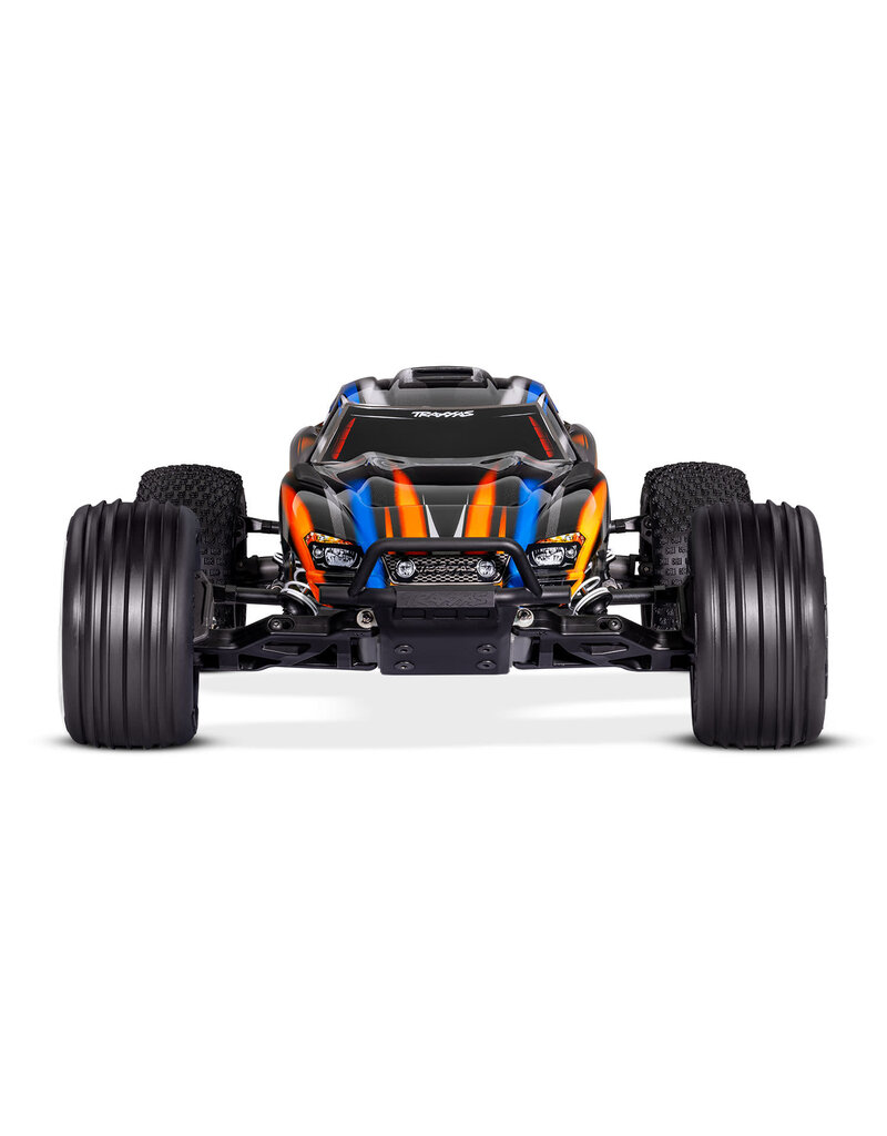 TRAXXAS TRA37354-4-ORNG 1/10 RUSTLER 2WD BL-2S HD RTR STADIUM TRUCK: ORANGE