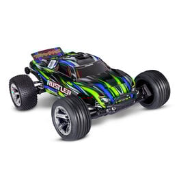 TRAXXAS TRA37354-4-GRN 1/10 RUSTLER 2WD BL-2S HD RTR STADIUM TRUCK: GREEN