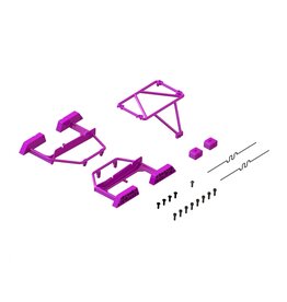 ARRMA ARA-1568 DESERT TRUCK BODY ROLL CAGE SET, GROM: PURPLE