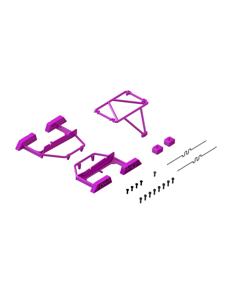 ARRMA ARA-1568 DESERT TRUCK BODY ROLL CAGE SET, GROM: PURPLE