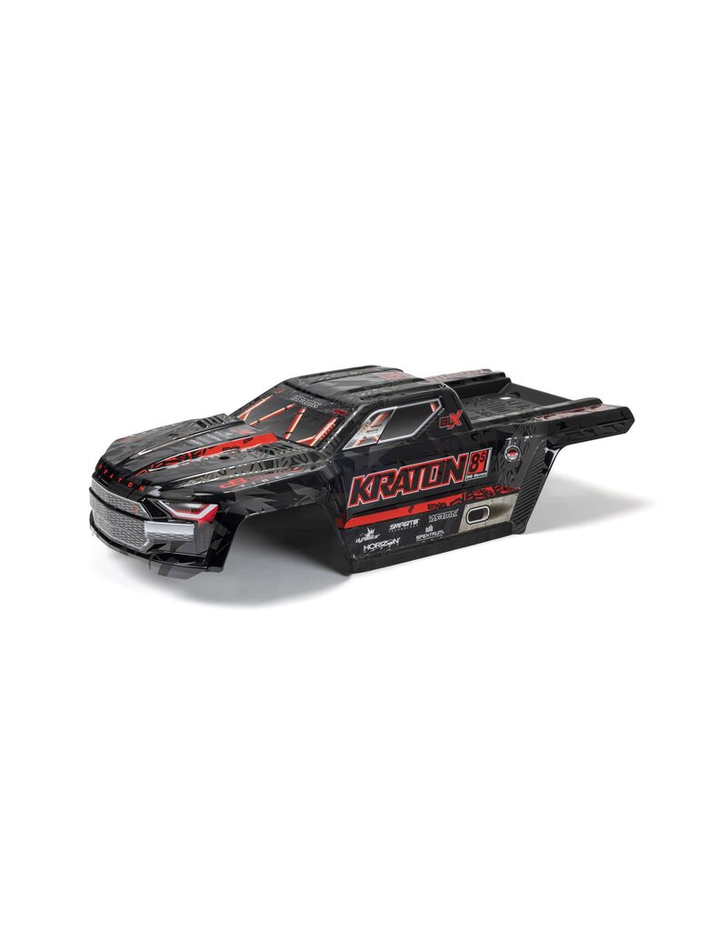 ARRMA ARA409010 1/5 KRATON 8S PAINTED DECALLED TRIMMED BODY: BLACK
