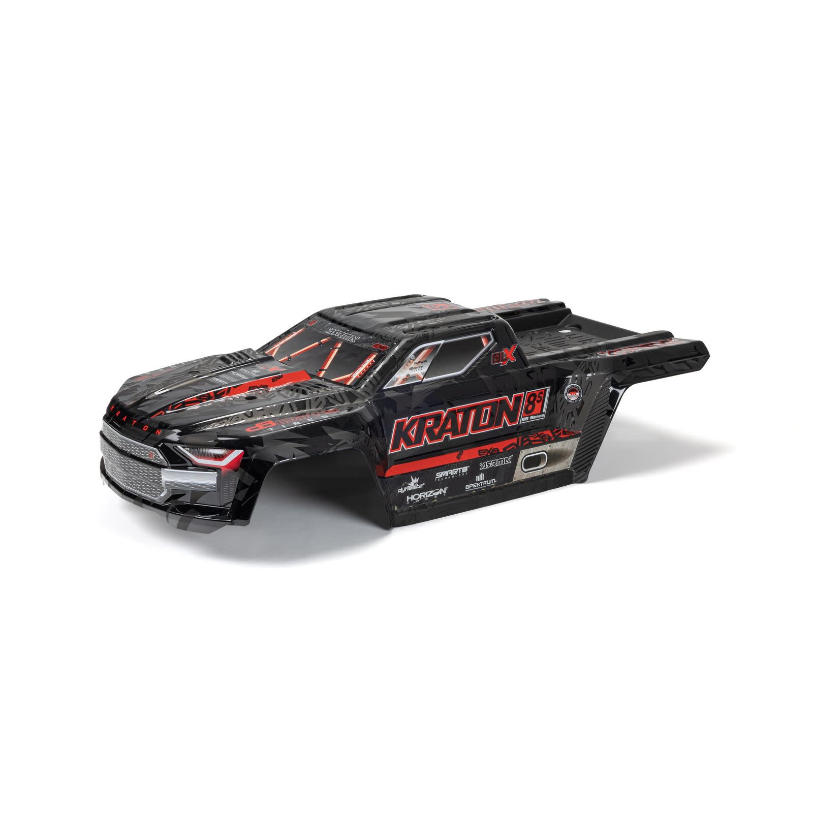 ARA409010 1/5 KRATON 8S PAINTED DECALLED TRIMMED BODY: BLACK