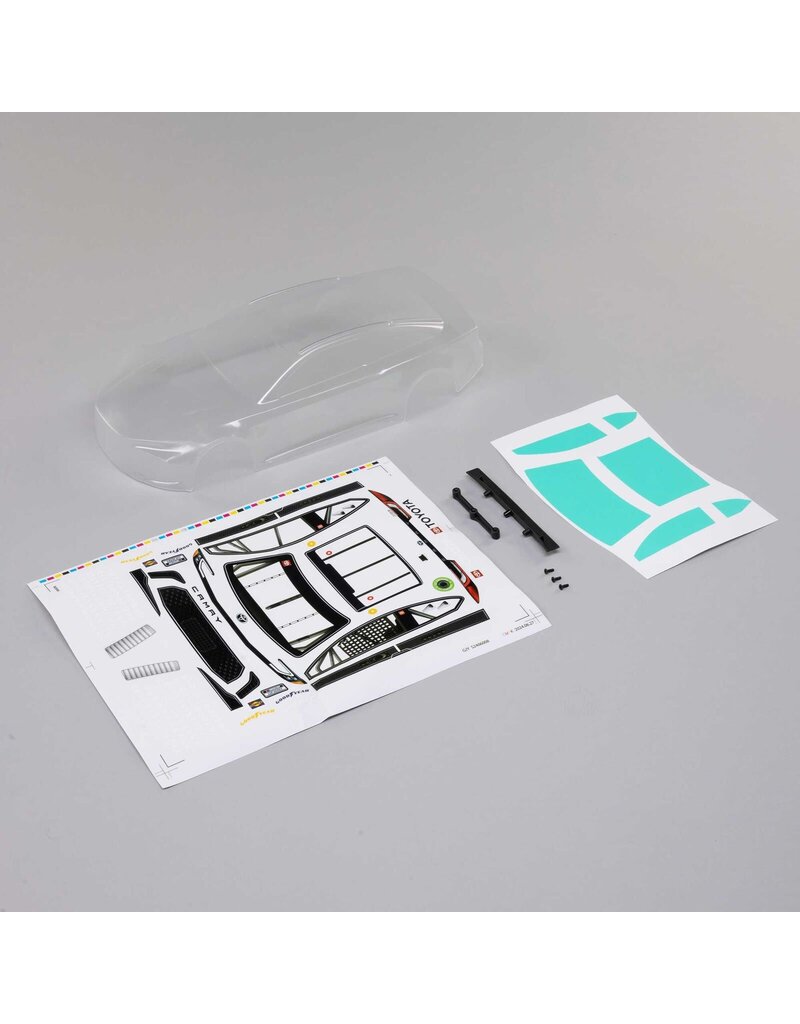 LOSI LOS-1918 NASCAR GROM TOYOTA BODY: CLEAR