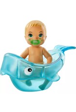 BARBIE MTL HBP34 BARBIE SKIPPER BABYSITTERS INC.FEEDING AND BATH-TIME PLAYSET