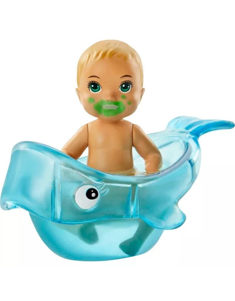 BARBIE MTL HBP34 BARBIE SKIPPER BABYSITTERS INC.FEEDING AND BATH-TIME PLAYSET