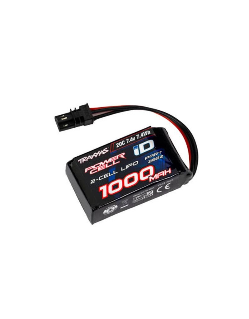 TRAXXAS TRA2822 2S LIPO 7.4V 1000MAH 20C BATTERY: ID