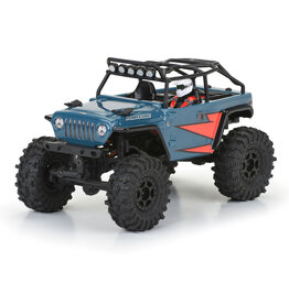 PROLINE RACING PRO366400 2004 JEEP LJ BODY WITH TRAIL CAGE FOR SCX24: CLEAR