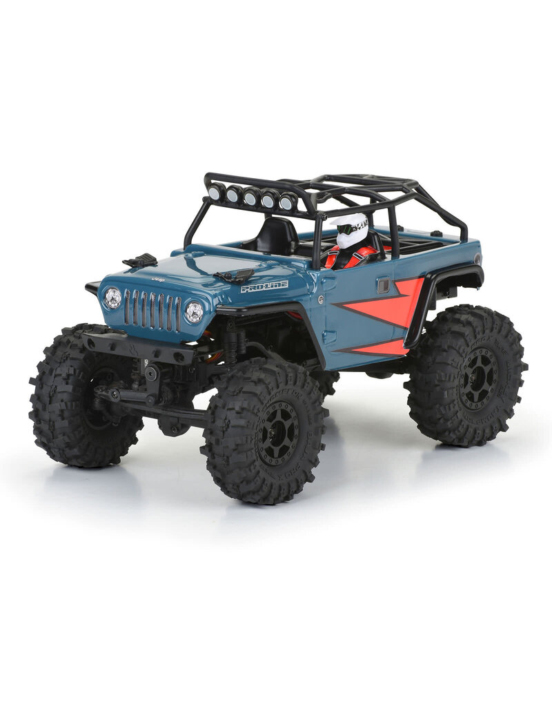 PROLINE RACING PRO366400 2004 JEEP LJ BODY WITH TRAIL CAGE FOR SCX24: CLEAR