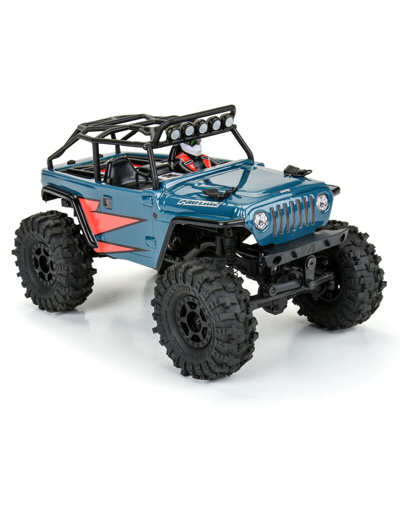PROLINE RACING PRO366400 2004 JEEP LJ BODY WITH TRAIL CAGE FOR SCX24: CLEAR