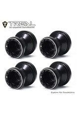 TREAL TRLX00445P7BZ ALUMINUM BEADLOCK WHEELS FOR MINI LMT: BLACK/BLACK (4)
