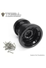 TREAL TRLX00445P7BZ ALUMINUM BEADLOCK WHEELS FOR MINI LMT: BLACK/BLACK (4)