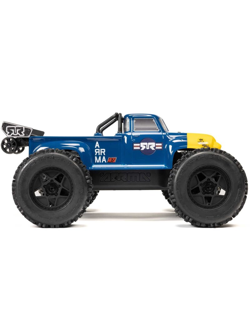 ARRMA ARA8611V6T2 1/8 NOTORIOUS 6S 4X4 RTR BRUSHLESS STUNT TRUCK, BLUE