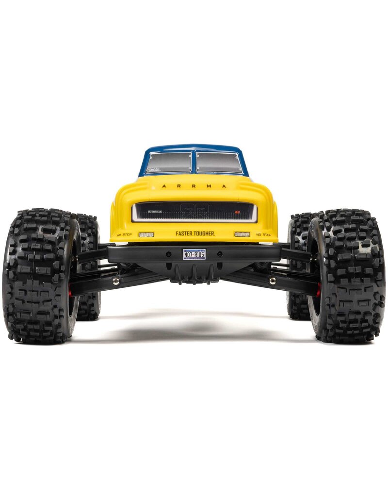 ARRMA ARA8611V6T2 1/8 NOTORIOUS 6S 4X4 RTR BRUSHLESS STUNT TRUCK, BLUE