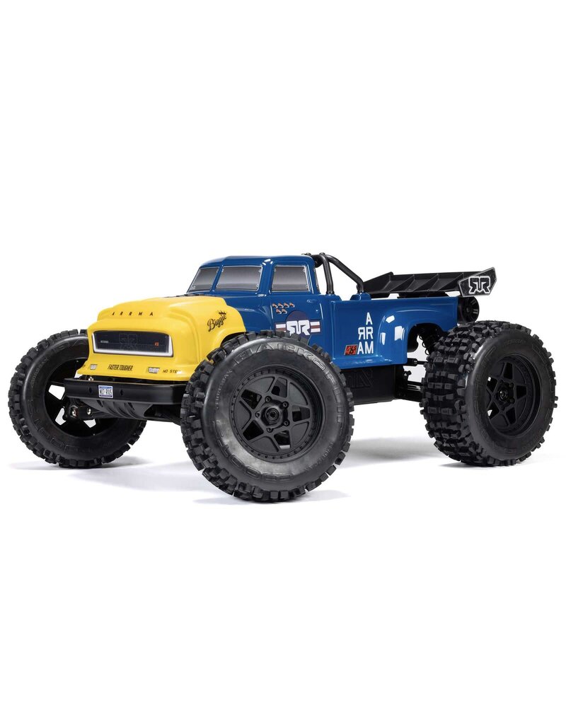 ARRMA ARA8611V6T2 1/8 NOTORIOUS 6S 4X4 RTR BRUSHLESS STUNT TRUCK, BLUE