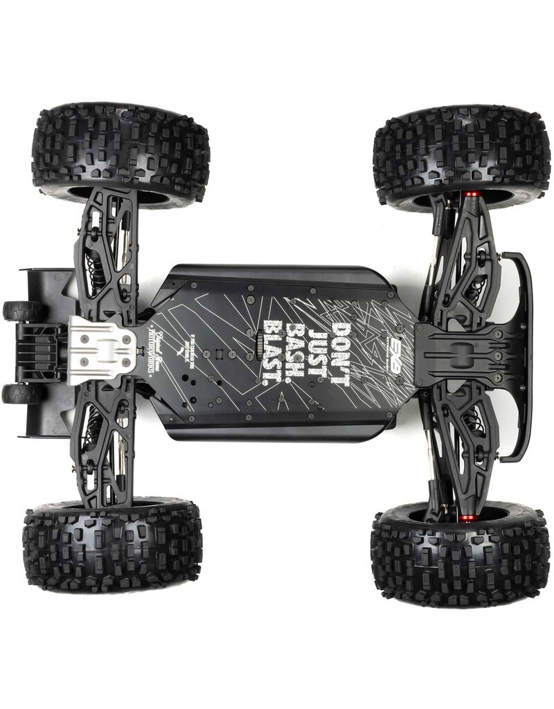 ARRMA ARA8611V6T1 1/8 NOTORIOUS 6S 4X4 RTR BRUSHLESS STUNT TRUCK, BLACK