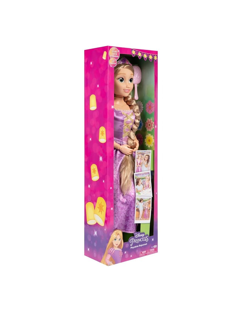 DISNEY MAJESTIC PLAYDATE 2.8FT DISNEY PRINCESS DOLLS, RAPUNZEL