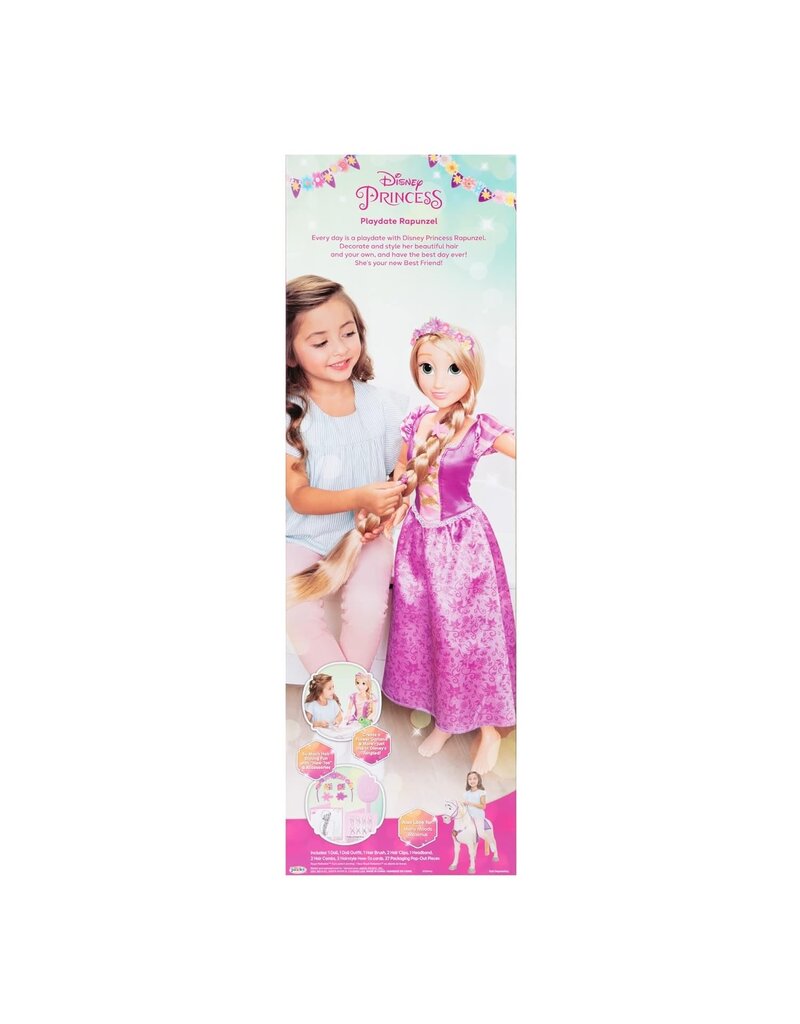 DISNEY MAJESTIC PLAYDATE 2.8FT DISNEY PRINCESS DOLLS, RAPUNZEL