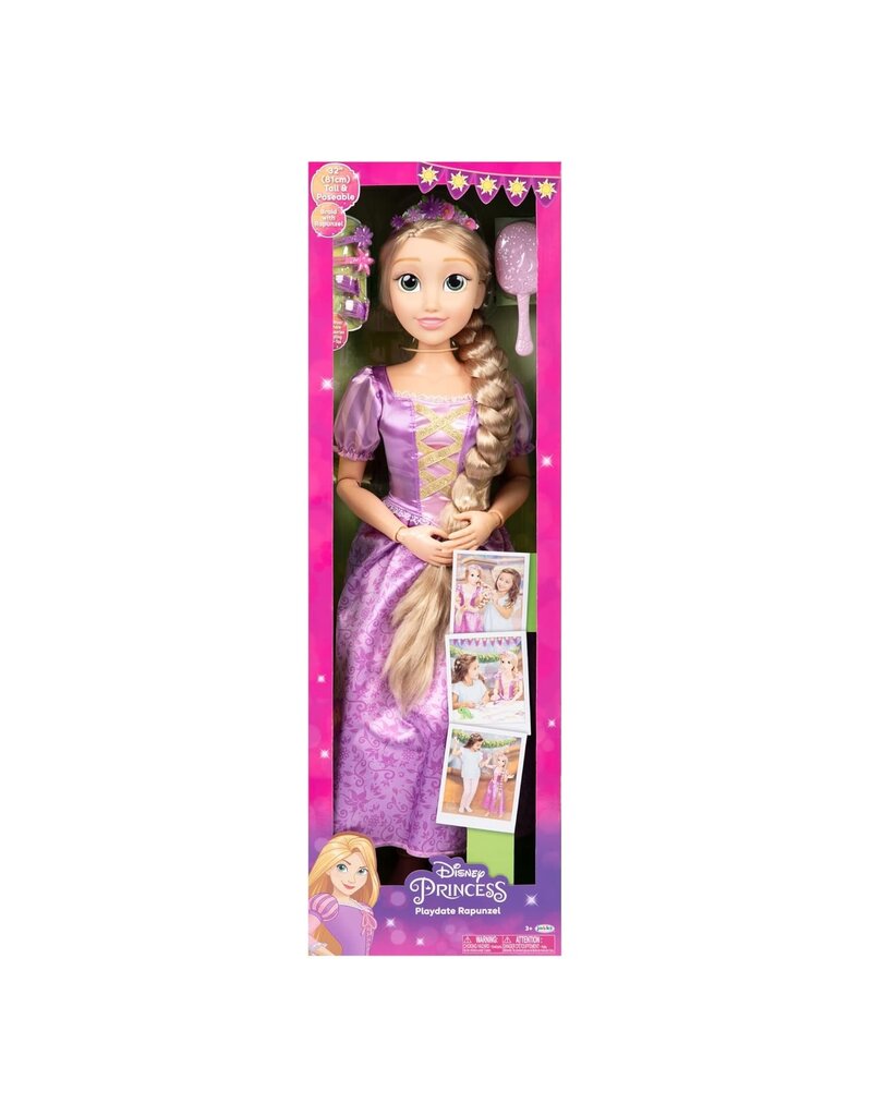 DISNEY MAJESTIC PLAYDATE 2.8FT DISNEY PRINCESS DOLLS, RAPUNZEL