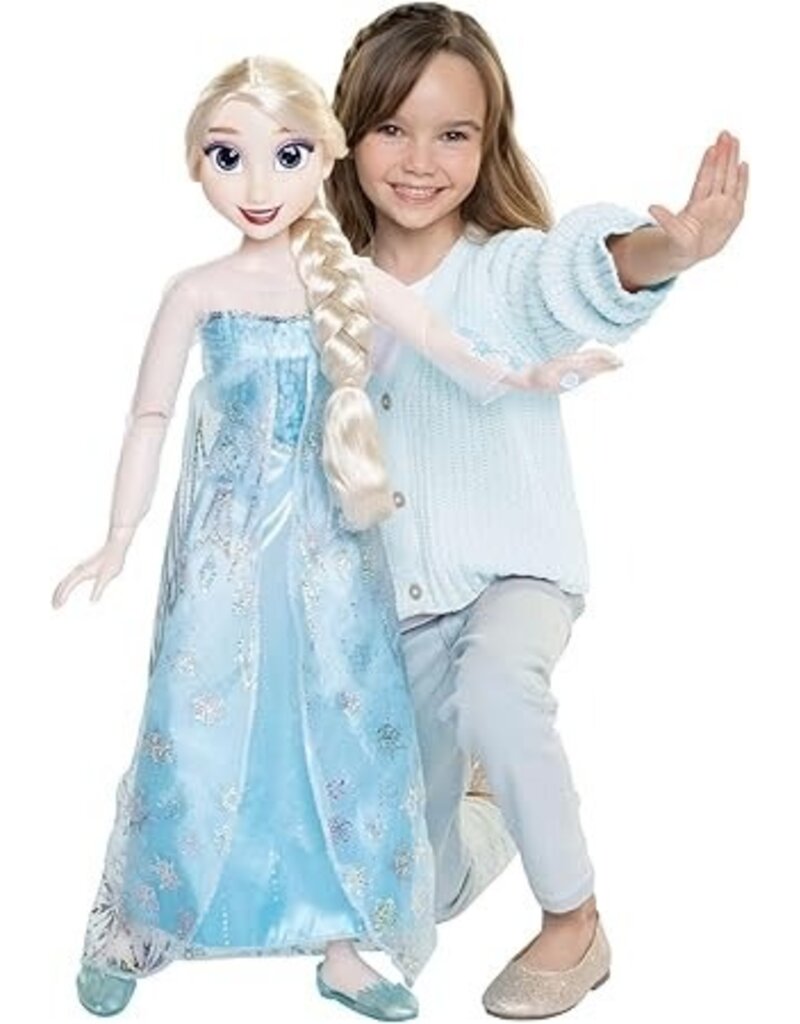 DISNEY MAJESTIC PLAYDATE 2.8FT DISNEY PRINCESS DOLLS, ELSA