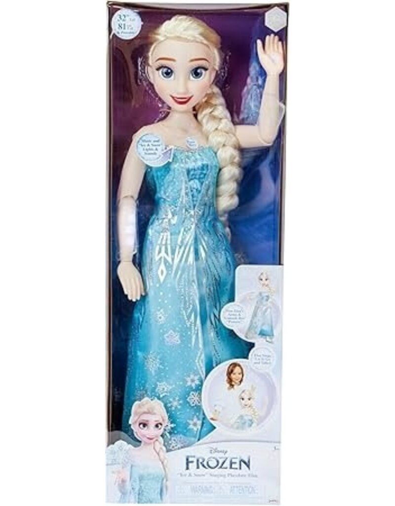 DISNEY MAJESTIC PLAYDATE 2.8FT DISNEY PRINCESS DOLLS, ELSA