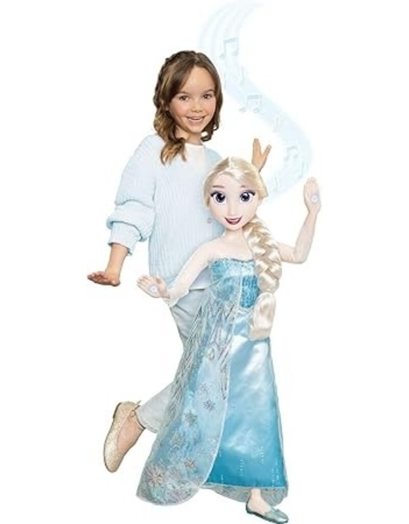 DISNEY MAJESTIC PLAYDATE 2.8FT DISNEY PRINCESS DOLLS, ELSA