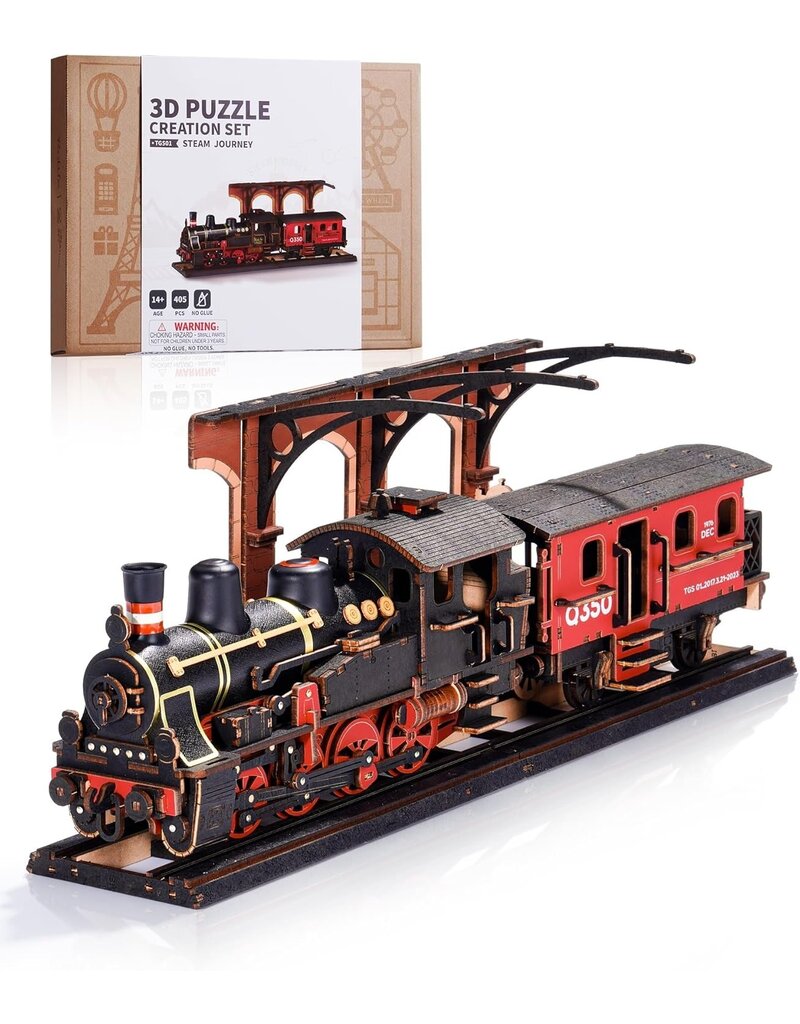 ROBOTIME ROETGS01 STEAM JOURNEY - CLASSIC 3D WOOD PUZZLES