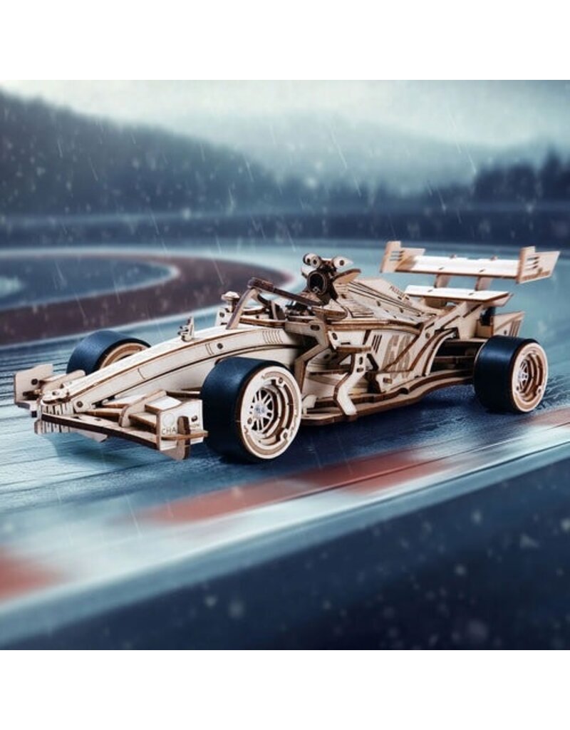 ROBOTIME ROELK505 F1 RACING CAR, MECHANICAL WOOD MODELS