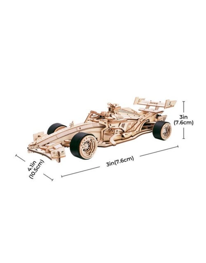 ROBOTIME ROELK505 F1 RACING CAR, MECHANICAL WOOD MODELS