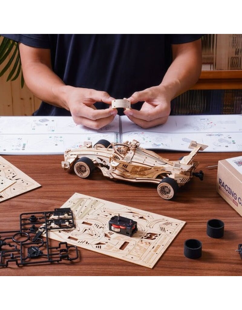 ROBOTIME ROELK505 F1 RACING CAR, MECHANICAL WOOD MODELS
