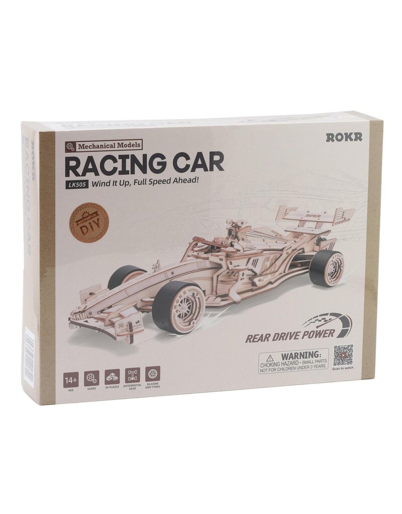 ROBOTIME ROELK505 F1 RACING CAR, MECHANICAL WOOD MODELS
