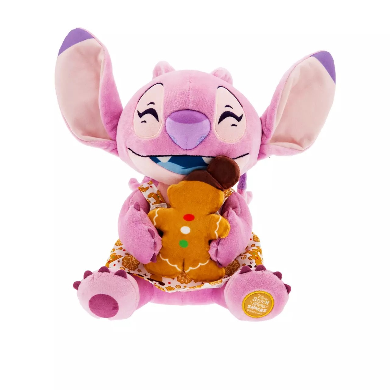 DISNEY STITCH ANGEL ATTACKS SNACKS GINGERBREAD PLUSH 12'' - LILO & STITCH