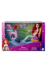 DISNEY MTL HXV70 DISNEY PRINCESS ARIEL MERMAID DOLL & ROLLING CHARIOT