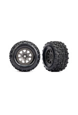 TRAXXAS TRA10771-GRAY T&W GRAY WHL SLDGEHMMR TIRES
